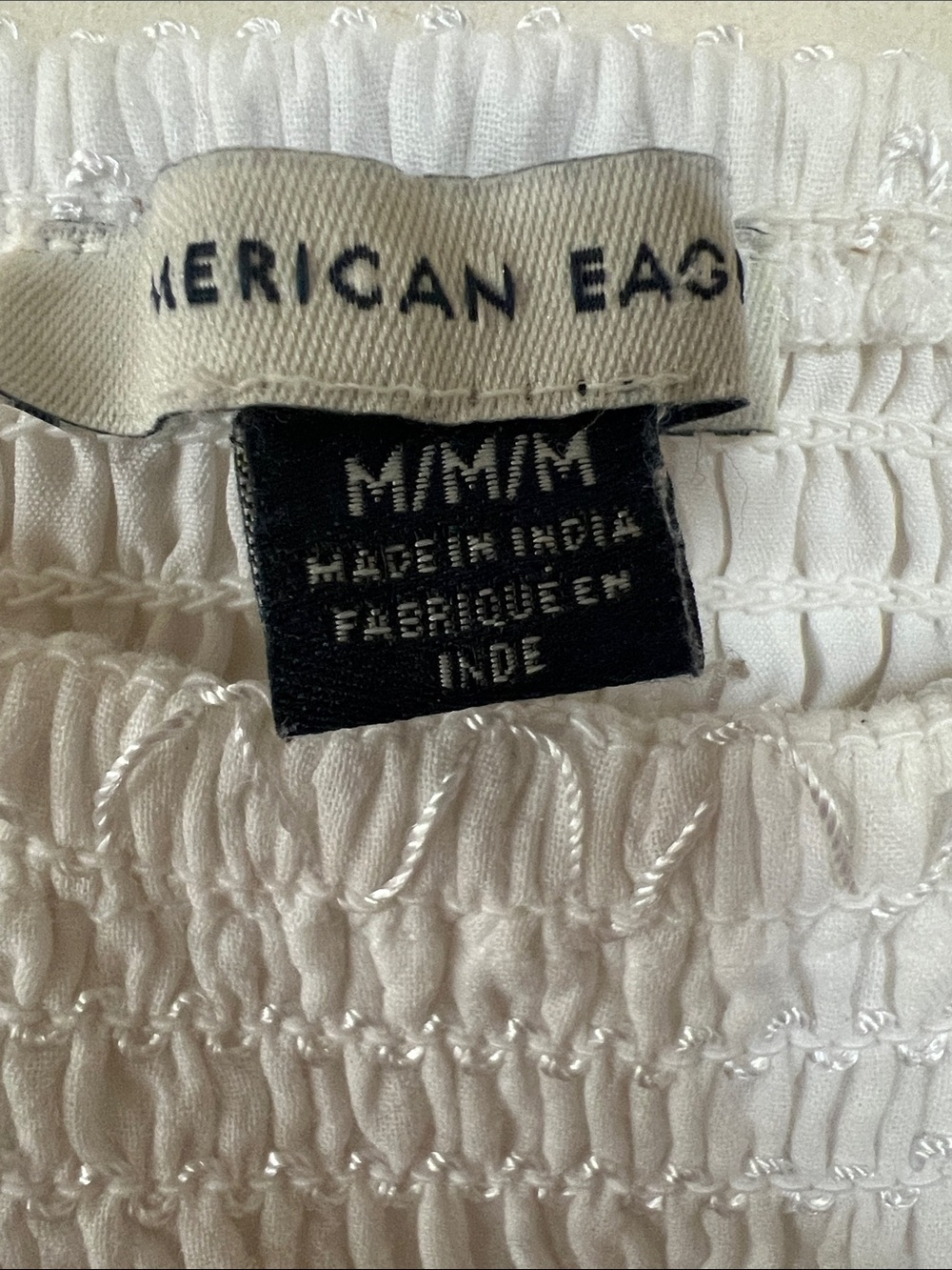 American Eagle Outfitters White Smocked Tiered Maxi Dress - Picture 2 of 4